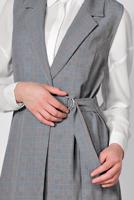 Vêtements hijab NOIR ALVINA GILET À ASYMÉTRIQUE 4092