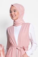 Vêtements hijab POUDRE ALVINA GILET CÔTELÉ AVEC CEINTURE  4182  
