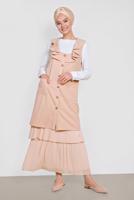 Vêtements hijab POUDRE ALVINA GILET À VOLANTS T 4184