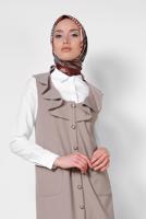 Vêtements hijab VISON ALVINA GILET À VOLANTS T 4184