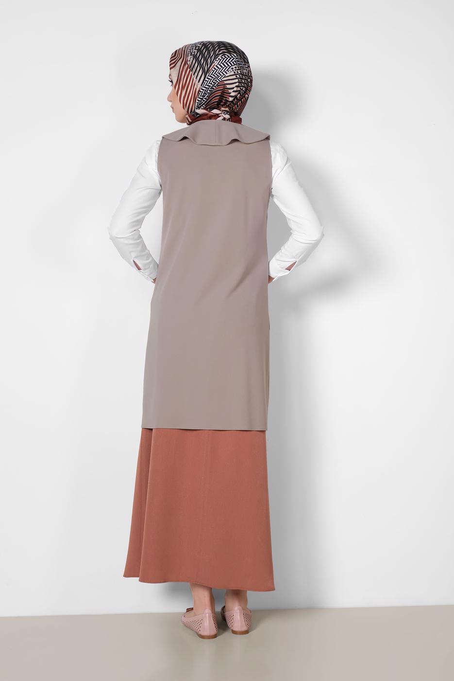 Vêtements hijab VISON ALVINA GILET À VOLANTS T 4184