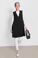 Vêtements hijab NOIR GILET PLISSÉ ALVINA T 4244