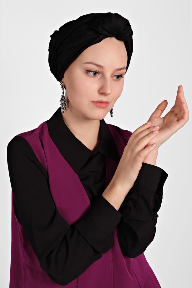 Vêtements hijab POURPRE GILET PLISSÉ ALVINA T 4244 - TRENDTESETTÜR