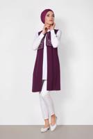 Vêtements hijab POURPRE ALVINA GILET À BRODÉ T 4248