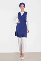 Vêtements hijab BLEU MARINE GILET PLISSÉ 4249