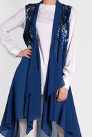 Vêtements hijab BLEU MARINE ALVINA GILET À PAILLETTES T 4283