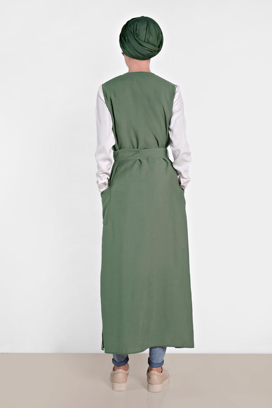 Vêtements hijab KAKI T 4451 ALVİNA  NİLYA YELEK