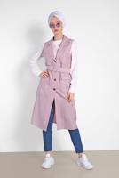 Tesettür giyim PUDRA T 4452 NİLYA YELEK