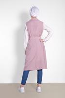 Tesettür giyim PUDRA T 4452 NİLYA YELEK