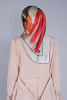 Hijab clothing GOLD ALVİNA PATTERNED SCARF 5379 