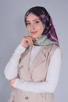 Hijab clothing GOLD ALVİNA PATTERNED SCARF 5379 