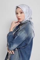 Vêtements hijab BLEU MARINE ÉCHARPE EN SERGÉ ALVİNA 5381