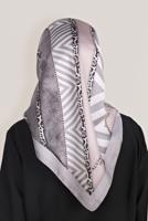Vêtements hijab ARGENT ÉCHARPE EN TWILL NUMÉRIQUE ALVINA 8024