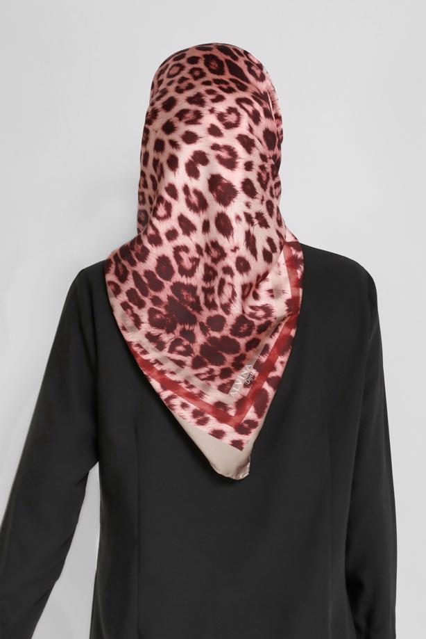 Tesettür giyim VİZON ALVİNA DİJİTAL LEOPAR EŞARP 8032  - TRENDTESETTÜR
