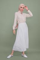 Hijab clothing BEIGE ALVINA BOW-TIE BLOUSE 40266 