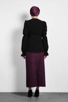 Vêtements hijab NOIR BLOUSE MANCHES À GIGOT 40334