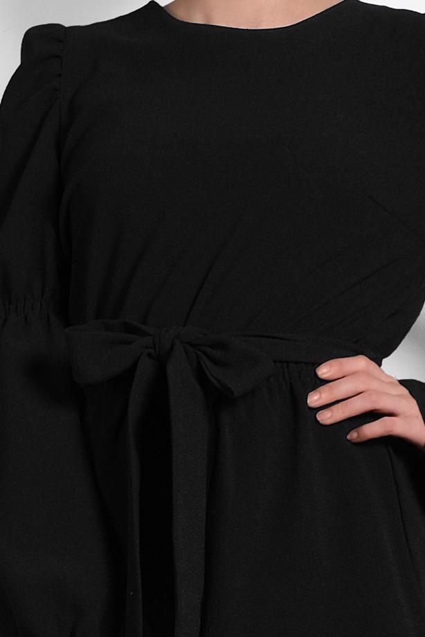 Hijab clothing BLACK GIGOT SLEEVED BLOUSE 40334 - TRENDTESETTÜR