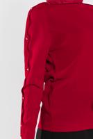 Tesettür giyim KIRMIZI TAŞ İŞLEMELİ SİM DETAYLI TRİKO KAZAK  3232 