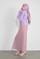 Vêtements hijab POURPRE PULL EN TRICOT À COL ROND 4526