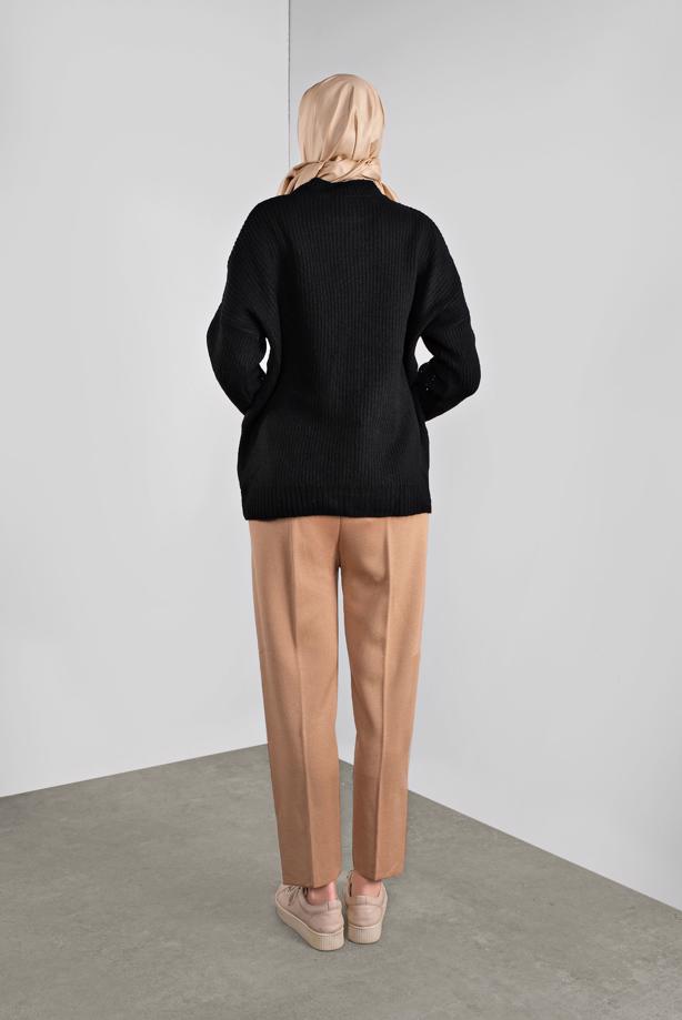 Vêtements hijab  RHINESTONED KNIT SWEATER 5605  - TRENDTESETTÜR