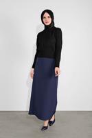 Vêtements hijab NOIR PULL EN TRICOT À COL ROND 6106