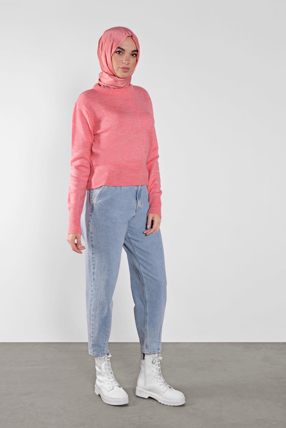 Hijab clothing CORAL CREW-NECK KNITWEAR 6106