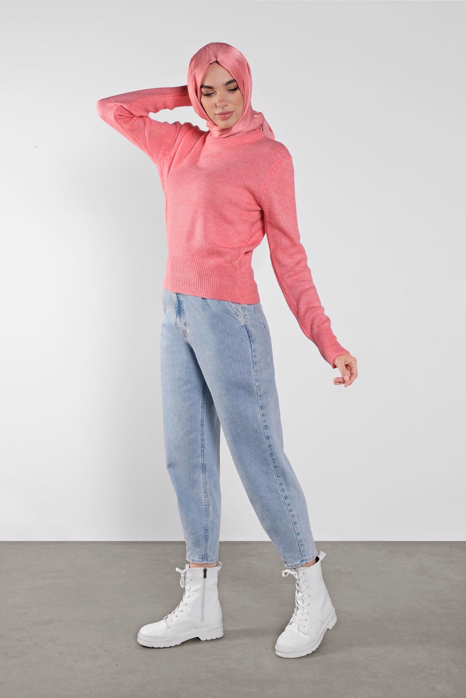 Hijab clothing CORAL CREW-NECK KNITWEAR 6106