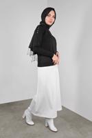 Tesettür giyim SİYAH TAŞ VE SİM DETAYLI TRİKO KAZAK 8132 