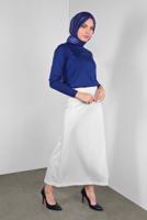 Tesettür giyim LACİVERT TAŞ VE SİM DETAYLI TRİKO KAZAK 8132 