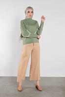 Tesettür giyim YEŞİL ÇİZGİLİ KAZAK 8426