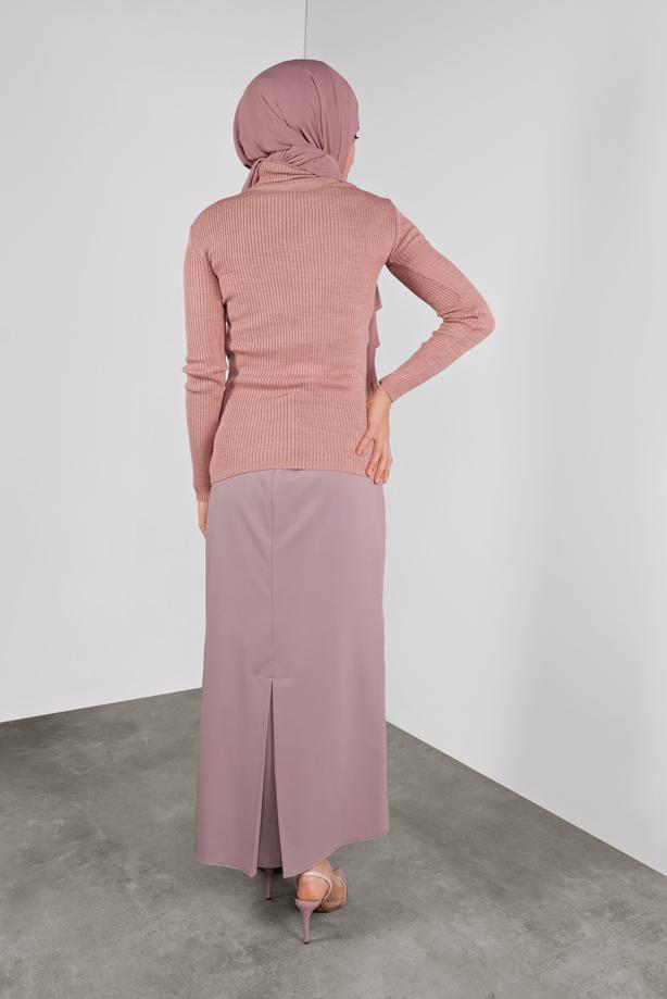 Vêtements hijab POUDRE PULL EN TRICOT À CÔTELÉ 9002  - TRENDTESETTÜR