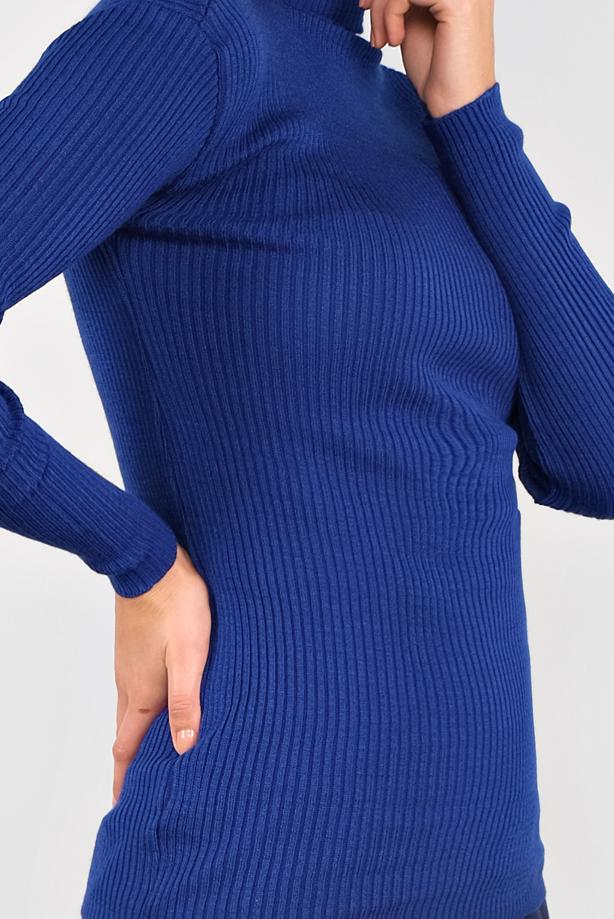 Vêtements hijab BLEU MARINE PULL EN TRICOT À CÔTELÉ 9002  - TRENDTESETTÜR