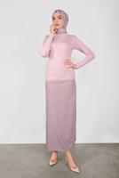 Vêtements hijab POUDRE PULL EN TRICOT À CÔTELÉ 9202