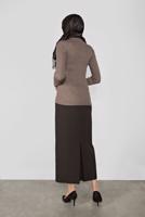 Hijab clothing MINK TURTLENECK RIBBED KNIT SWEATER 9202