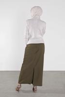 Tesettür giyim KREM FİTİLLİ KAZAK 9426 