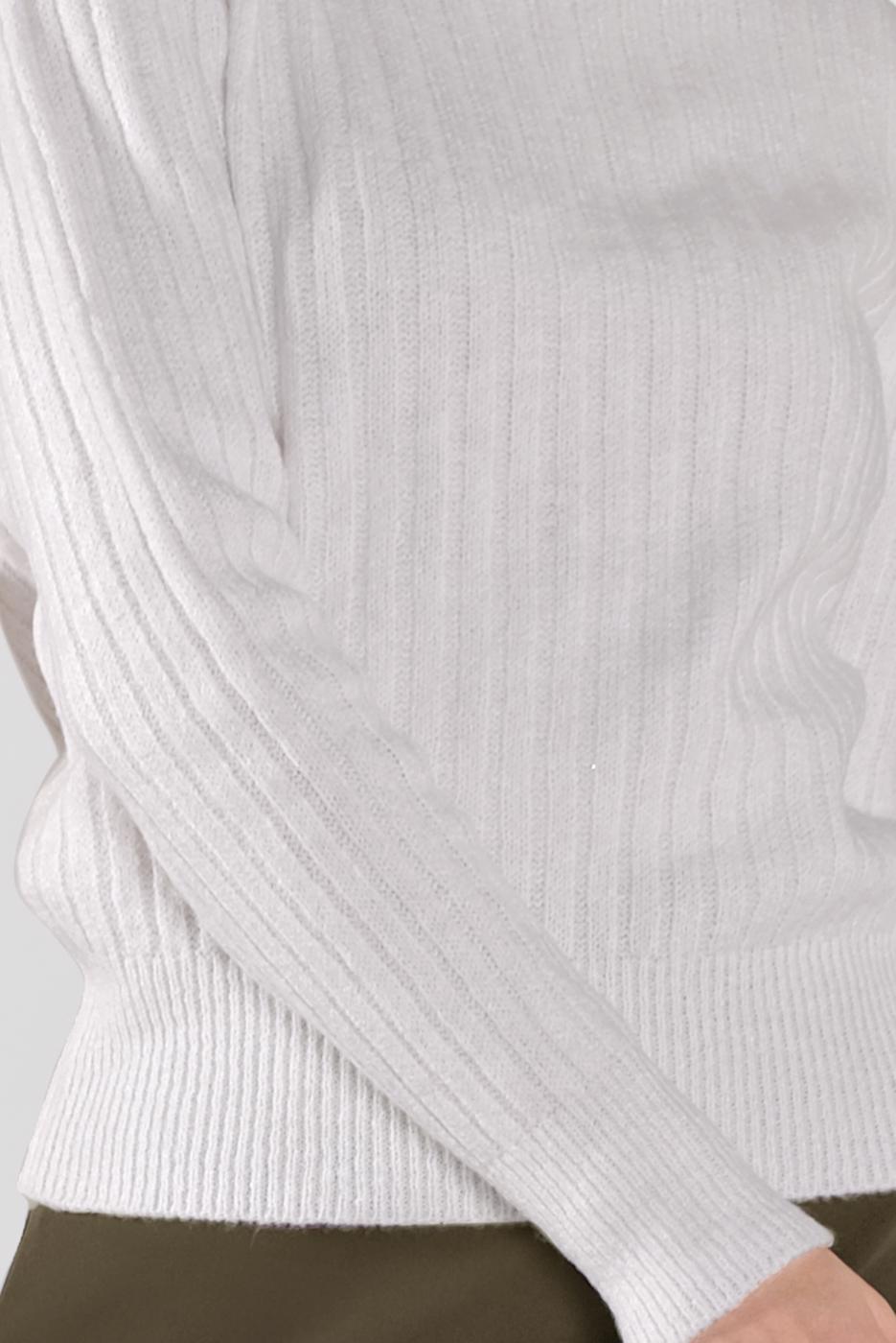 Tesettür giyim KREM FİTİLLİ KAZAK 9426 