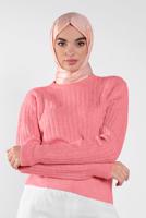 Vêtements hijab CORAIL PULL EN TRICOT À CÔTELÉ 9426 