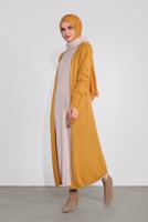 Tesettür giyim TURUNCU TRİKO HIRKA 15441-1 