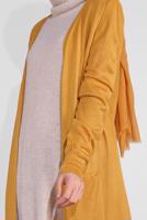 Tesettür giyim TURUNCU TRİKO HIRKA 15441-1 