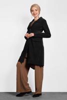 Tesettür giyim SİYAH ALVİNA FİTİLLİ KADİFE CEKET  40351  