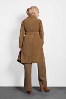 Tesettür giyim TABA ALVİNA FİTİLLİ KADİFE CEKET  40351  