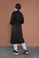 Tesettür giyim SİYAH KOLLARI ÖRGÜ TRİKO HIRKA 42441 