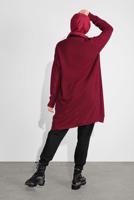 Tesettür giyim BORDO ÖRME TRİKO HIRKA 64441