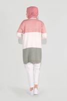 Tesettür giyim YEŞİL RENKLİ TRİKO HIRKA 0817 