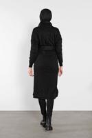 Tesettür giyim SİYAH TRİKO HIRKA 3202 