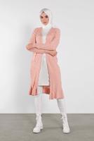 Tesettür giyim PUDRA TRİKO HIRKA 3202 