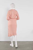 Tesettür giyim PUDRA TRİKO HIRKA 3202 