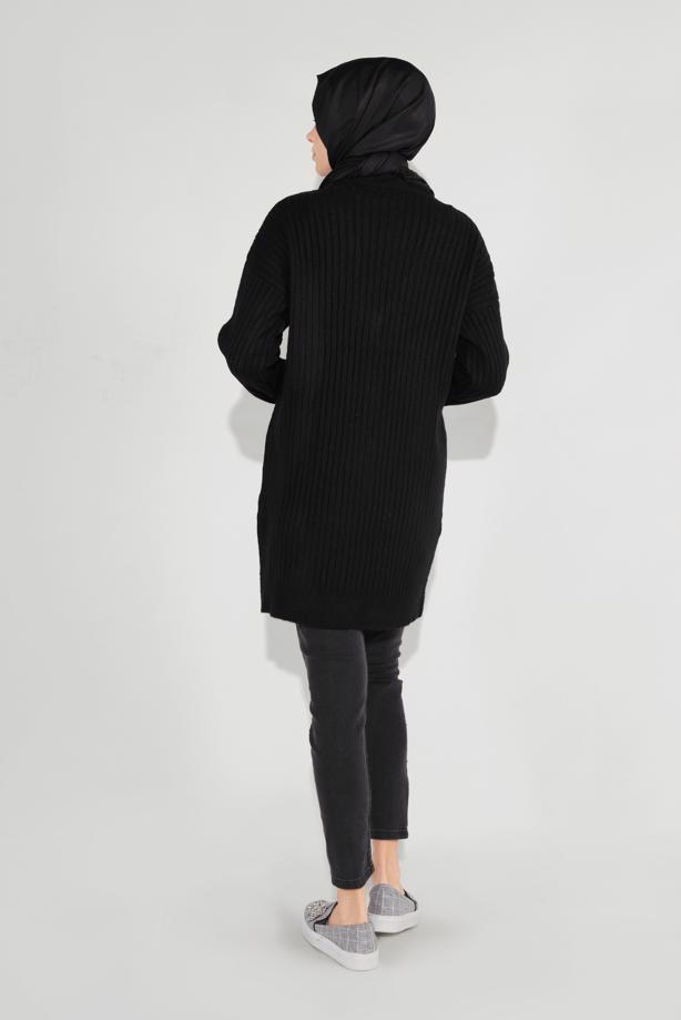 Vêtements hijab  RIBBED KNITTED CARDIGAN 6717 - TRENDTESETTÜR