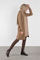 Tesettür giyim KAHVE KOLLARI BAĞCIKLI TRİKO HIRKA 7121 