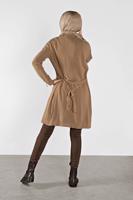 Tesettür giyim KAHVE KOLLARI BAĞCIKLI TRİKO HIRKA 7121 